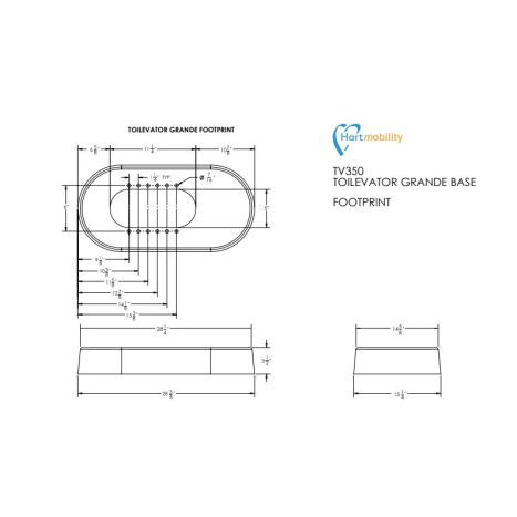 Toilevator Grande Dimensions