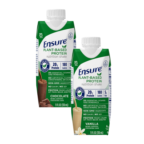 Ensure Plant Based Protein Shake, Chocolate & Vanilla - Ready to Drink main product photo