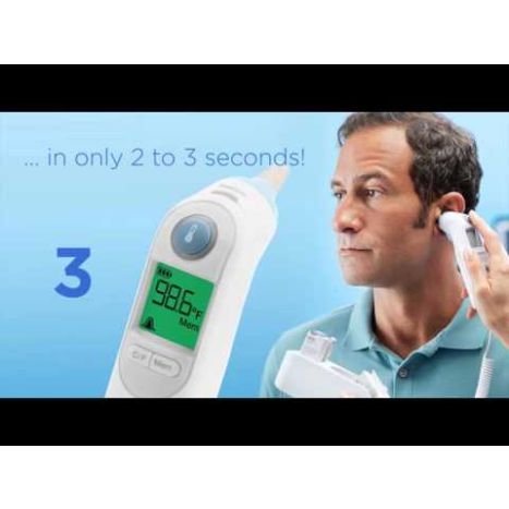 how do you use a braun ear thermometer