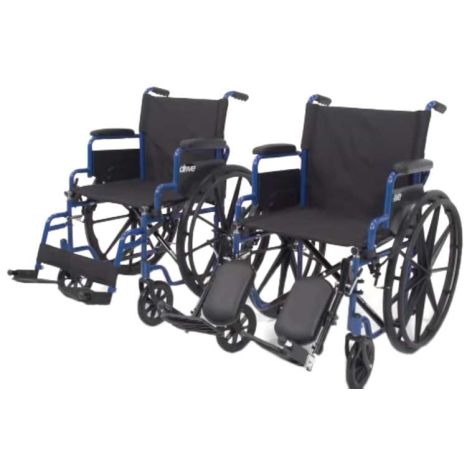 Drive Blue Streak Wheelchair, Flip Back Detachable Desk Arms