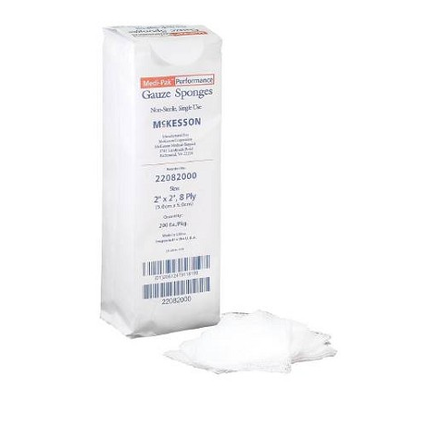 Medi-Pak 2 x 2 Inch Gauze Sponges 8 Ply - 22082000 main product photo