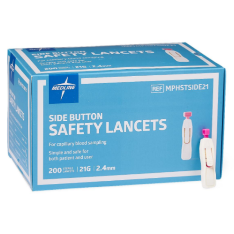 高級素材使用ブランド Medline Safety Lancets MPHSAFETY21Z | Vitality Medical 健康アクセサリー