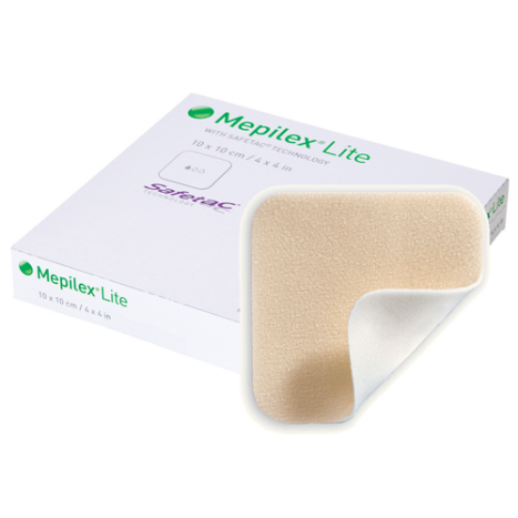 Mepilex Lite 医療用ドレッシング 15x15cm×25枚 Molnlycke Mepilex Lite Foam Dressings w/ Safetac Technology