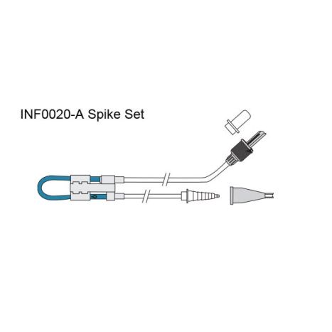 Spike Set with SpikeRight Plus Connector and ENFit Connector and Stepped Connector Drawing