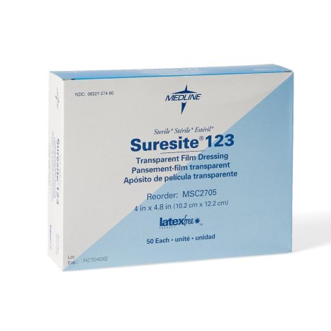 Low/Lifetime of Temporary Relief レアなおまけ付 Medline Suresite 123 Transparent Dressing, Latex Free