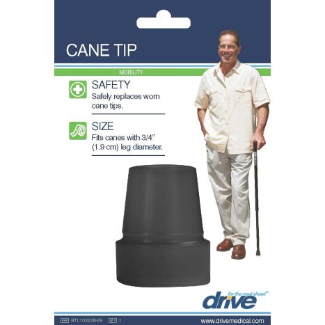 Drive Replacement Cane Tips - 1/2, 5/8, 3/4 inch