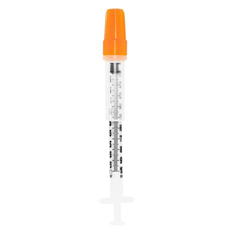 1 mL Sol-Guard Insulin Safety Syringe, 29G, 1/2 in. Needle main product photo