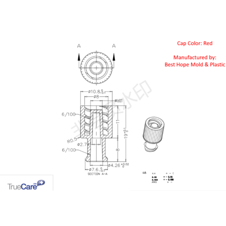 TrueCare Signature Dual-Function Syringe Locking Cap