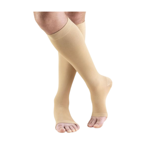 TRUFORM Classic Medical Knee High Support Stockings OPEN TOE 30-40 mmHg main product photo
