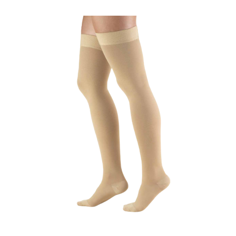 TRUFORM Classic Medical Thigh High Silicone Dot Stay-Up Top CLOSED TOE 30-40 mmHg main product photo