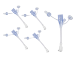 2 Inch Length, Continuous Feed, 2 Port Y, SECUR-LOK Right Angle Connector (For MIC-Key Low-Profile Gastrostomy, Jejunal, and Transgastric-Jejunal Feeding Tubes)
