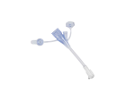 2 Inch Length, Continuous Feed, 2 Port Y, SECUR-LOK Right Angle Connector (For MIC-Key Low-Profile Gastrostomy, Jejunal, and Transgastric-Jejunal Feeding Tubes)