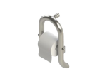 Toilet Roll Holder with Grab Bar, Brushed Stainless Trim