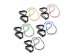 Variety Pack of Resistance Tubing with Handles (Yellow, Red, Green, Blue, Black), 48 Inch 