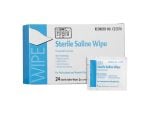 Sterile saline wipes, box of 24