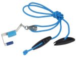 Blue ranger pulley with metal door bracket