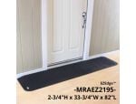 2 3/4 Inch H x 33 1/2 Inch D x 82 Inch W - 2 pc assembly
