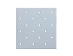 Sonic Silver, 3.4mm Thick, Mini Perforated