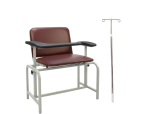 Bariatric Padded Blood Draw Chair with IV Pole Attachment