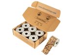 2 Inch x 16.4 Foot, Black Tattoo Pattern - 6 Rolls