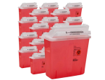 	 5 Quart Transparent Red: 12.5 in. x 5.5 in. x 10.75 in. with Counterbalance Lid-case of 20 red