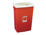 8 Gallon Red: 17.75 in. x 11 in. x 15.5 in. with Slide Lid-Each