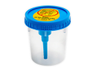 (Blue Cap) Sterile Screw-Cap Urine Collection Cup, Integrated Transfer Device