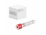 2 mL, Pull Cap Tube, 13 x 75mm, Red Cap With White Ring - Box of 50