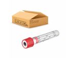 2.5 mL, Pull Cap Tube, 13 x 75mm, Red Cap With White Ring Case of 1200