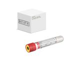 4 mL, Pull Cap Tube, 13 x 100mm, Red Cap With Yellow Ring Box of 50