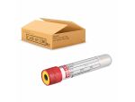 4 mL, Pull Cap Tube, 13 x 100mm, Red Cap With Yellow Ring Case of 1200