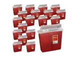5 Quart Transparent Red: 11 in. x 4.75 in. x 10.75 in. with Mailbox Style Lid