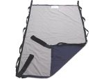 Comfort glide repositioning sheet with straps