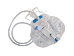 Covidien dover drainage bag with anti-reflux and tubing in a case pack