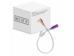 24 Inch Right Angle Connector w/ Bolus Adapter (Purple)