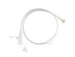 24 Inch Right Angle Connector w/ Y-Port Adapter (Clear)