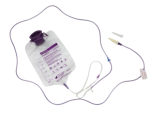 Pump Set with 500 mL Bag, Anti-Free Flow Valve, ENFit Connector, and Transition Connector