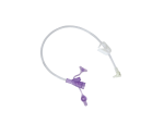 12 Inch Right Angle Connector w/ Y-Port Adapter (Purple)