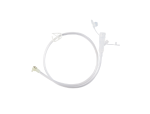 24 Inch Right Angle Connector w/ Y-Port Adapter (Clear)