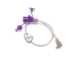 24 Inch Right Angle Connector w/ Y-Port Adapter (Purple)