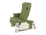 Basil, SilverTex Drop Arm Bariatric Care Cliner with Steel Casters