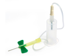 Tube Holder w/Luer Adapter, Green 21 Gauge, 12 Inch Tubing