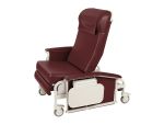 Burgundy, Nylon Casters, Drop Arm Bariatric Care Cliner