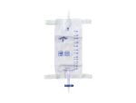 Urinary Leg Drain Bag with Elastic Straps, Fabric Backing, Slide-Tap Drainage Port, Size L, 32 oz. / 1100 mL
