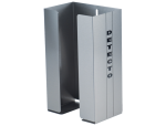Small, 6-1/2 W x 10-1/2 H x 4-1/4 D Inch, Stainless Steel, Holds One Box