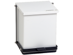 Receptacle Baked Epoxy White 16 quart (4 gallon) 13"H x 11 3/4" W x 13" D