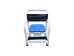 385 lb. Capacity, 22 in. Internal Width, 3 in. Casters, Slide Out Footrest, With Commode