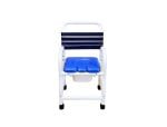 385 lb. Capacity, 22 in. Internal Width, 3 in. Casters, With Commode