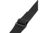 Black Faux Vegan Leather Comfort Band