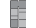 PS26U44TTS - 26-foot ramp with 4-foot platforms